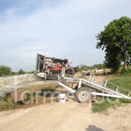“Long tail” portable 7″ (178 mm) diesel powered