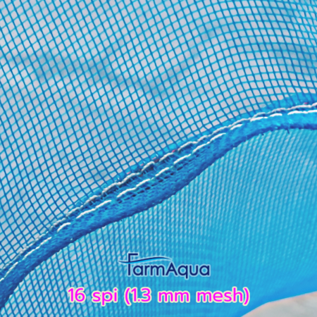 16 mesh (1.3 mm), blue polyethylene, 0.9 m x 30 m roll